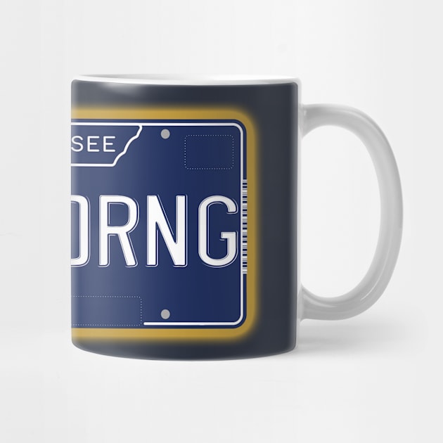 TN License Plate- BIG ORNG by AR100AR